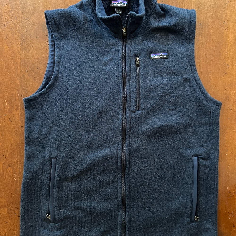 Patagonia Men's Better Sweater New Navy Fleece Vest